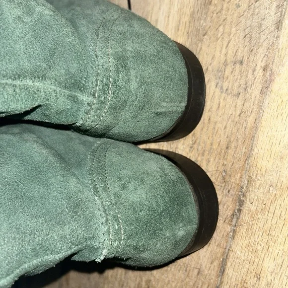 Fluevog George Cox green suede derby 8 UK - Picture 4 of 7